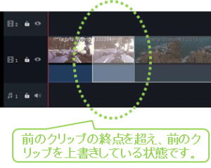 filmora_フィモーラ_起動_クリップ追加_タイムラインに追加_結合_行き過ぎ